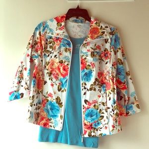 Studio Works Petite Flower Jacket
